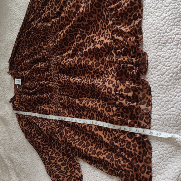 NWT Old Navy XXL Tall Animal Print Long Sleeve Keyhole Back Stretch Dress - Picture 6 of 14